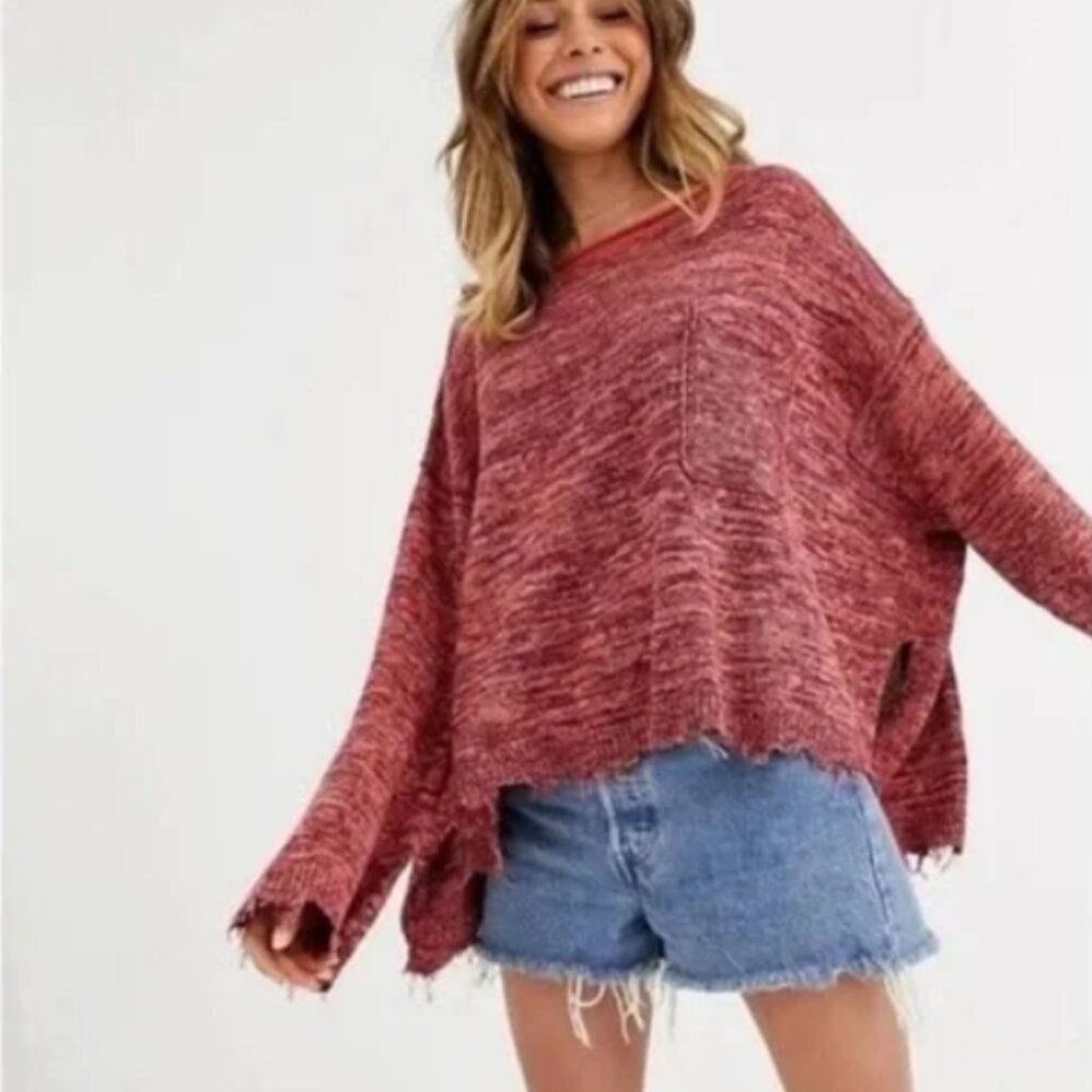 Free People Oversized Prism Sweater - Small
